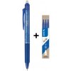 PILOT FriXion Clicker 05/0,25 mm, modré – balenie 1 ks + 3 ks náplne