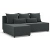 Rohová rozkladacia sedačka FERMO Kronos tmavosivá