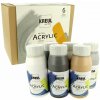 Kreul Triton sada akrylových farieb 6 x 750 ml základné a neutrálne farby