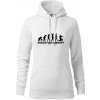 Evolúcia airsoft - Mikina dámská Cape s kapucí - XL ( Biela )