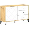 Komoda SULA dub artisan/biela 5904804586102 + záruka 3 roky zadarmo