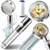 Sprchová hlavica Terra Home strieborná, vysokotlaková s turbínou