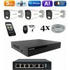 Amiko IP 3 kamerový set so switchom, 5Mpix, Ai, Dl, Tube (1501K3V2) (Amiko)