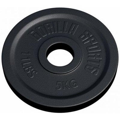 Gorilla Sports Záťažový kotúč 50/51 mm, liatina, 5 kg
