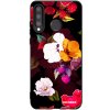 Picasee silikónový čierny obal pre Huawei P30 Lite - Flowers and Berries