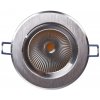 SPECTRUM - LUVIA LED COB DOWNLIGHT 20W zapustené svietidlo 45° IP20 Ø139x75mm 230V Studená biela / 6000°K - Strieborné