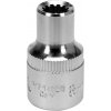 Nástrčná hlavica 1/2'' 8 mm x 38 mm, 12-hran, krátka, CRV, YATO
