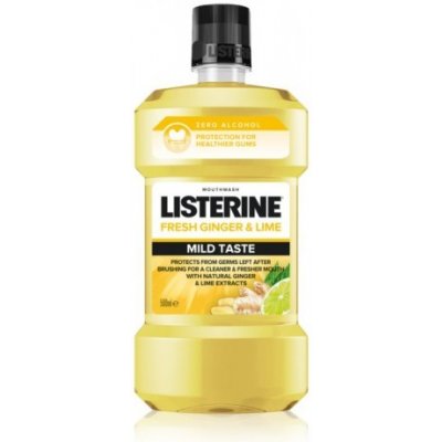 Listerine Fresh Ginger & Lime Mild Taste 500ml - Osviežujúci ústna voda