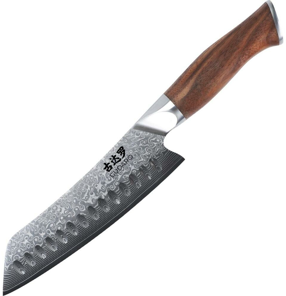 Gudaro - Damaškový kuchynský nôž TAKUMI 7", 67 vrstiev ocele, dĺžka 17,5cm, orech GD1003-D