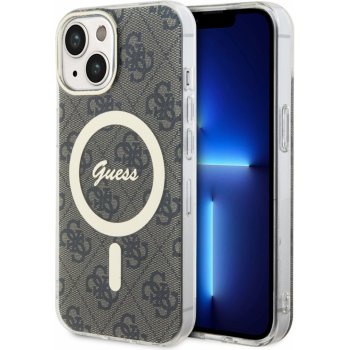 Guess IML 4G MagSafe iPhone 15 hnedé