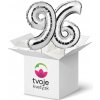 Na výber číslice 1–99 - balón v tvare čísla strieborný: 96
