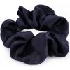 Gumička scrunchie do vlasov - 1 ks 4 modrá tmavá