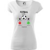 Futbal volá - Dámske tričko Pure - S ( Biela )