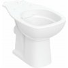 Geberit Stojacie WC Koło Rekord pre nadomietkovú splachovaciu nádržku umiestnenú na WC mise, WC s hlbokým splachovaním, hranatý dizajn, vodorovný odtok, Rimfree: Biela K93023000