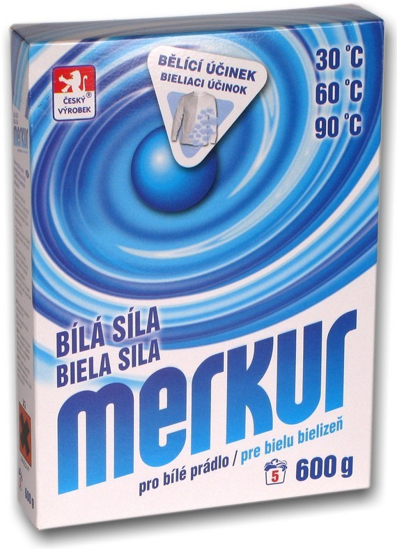 Merkur Biela síla univerzálný prací prostriedok pro bílé prádlo 600 g