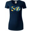 Volejbal okrúhle narodeniny 50 - Dámske tričko z organickej bavlny Origin (GOTS) - 2XL ( Tmavomodrá (takmer čierna) )