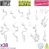 Green Stuff World 3D Printed Set Light Spells – 3D tlačené blesky (38 ks)
