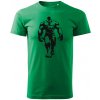 T-ričko Hulk pánske tričko Farba trička: Nebeská Modrá, Farba potlače: Čierna, Veľkosť: 4XL