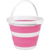 Allnature Skládací kbelík 10 l růžový