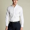 Charles Tyrwhitt Extreme Spread Collar Twill Shirt — White - Extra Slim fit | 41 | 91 (Štandardná) | Klasické gombíky