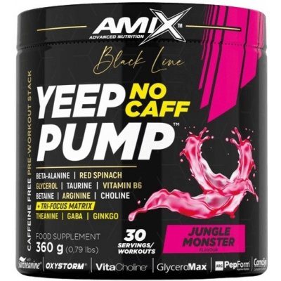 Amix Nutrition Amix Black Line Yeep Pump NO CAFF 360 g - jungle monster