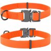 Vode odolný obojok WAU DOG oranžový Obvod krku: 24- 40cm, šírka: 20mm