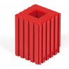 Plastový box na sústružnícke nože s profilom držiaka 20x20, modul 5x5, 1 dutina, červená