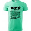 1956 v kocke - Klasické pánske tričko vyššej gramáže - XL ( Mätová )
