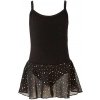Detský trikot na balet PAPILLON, SPAGHETTI STRAP LEOTARD čierna 128