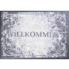Kúpeľňová rohož Grund WILLKOMMEN 40 x 60 cm čierna