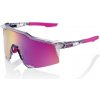 Cyklistické okuliare 100% Speedcraft - Polished Translucent Grey - Purple Multilayer Mirror Lens