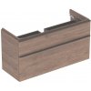 Skrinka Geberit Smyle Square pod umývadlo, s 2 zásuvkami, T=47cm, orech/láva/matná, 500.355.JR.1