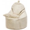 INTERMEDIC SK Kreslo Yoko Velvet – manšestrové kreslo s vankúšom, 75x70x30 cm Farba: SZ03 - béžová