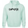 Camper nápis - Oversized mikina pánska Moon - kratšia + širšia - M ( Frost )