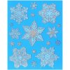 Okenná fólia 300x380 mm farebné vločky s glitrom