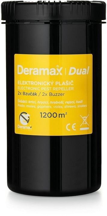 Deramax-Dual Elektronický plašič (odpudzovač) krtkov a hlodavcov 0350