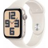 Apple Watch SE GPS, hliníkové pouzdro Moonlight 44 mm se sportovním páskem Moonlight - velikost M/L
