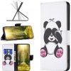 Peňaženkové kožené puzdro LEATHER na Xiaomi 12 Lite – Panda