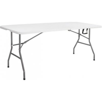SPRINGOS BANQUET Cateringový stôl skladací 180x75 cm, biely