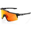 100% cyklistické okuliare Speedcraft - Soft Tact Black - HiPER Red Multilayer Mirror Lens