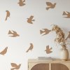 Boho nálepky na stenu. Abstraktné vtáky