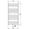 Kúpeľňový radiátor Korado Koralux Linear Classic - M 1220x600 mm 596 W
