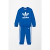 Detská tepláková súprava adidas Originals TREFOIL CREW SE IY4782 modrá 104