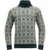 Devold Hoddevik Wool High Neck anthracite/offwhite bílá