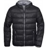 James&Nicholson Pánska páperová bunda JN1060 Black XXL