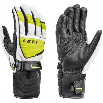 Leki Griffin S white lime black