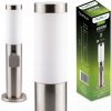 Stojacia záhradná lampa vonkajšia LED 45 cm E27 s zásuvkou 230V IP44