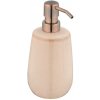 Wenko Keramický dávkovač mydla Sirmione, béžová/medená, 430 ml