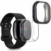 2x Púzdro kwmobile Fitbit Versa 4 / Sense 2 černá, průhledná