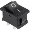 XTREME Kolískový vypínač 230V mini 2-pin, čierny PRK0001A.1